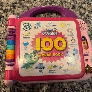 Leap Frog Scout & Violet 100 Words Book - Pink and Purple